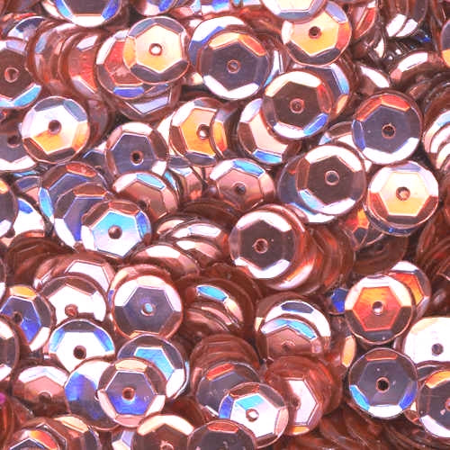 6mm Slightly Cupped Metallic Pale Peach 100 grams