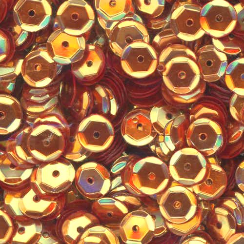 6mm Slightly Cupped Metallic Antique Gold 100 grams
