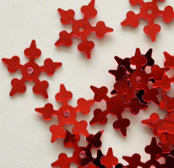 red metallic starflake
