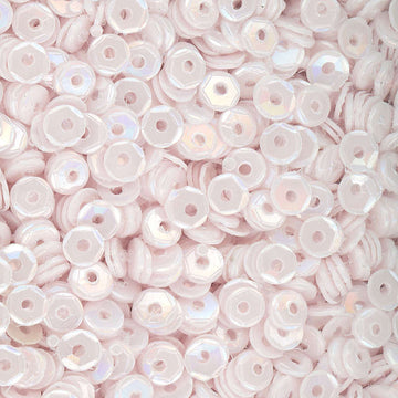 3mm Slightly Cupped Opaque White Glossy 50 Grams