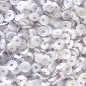 4mm Slightly Cupped Opaque Bright White