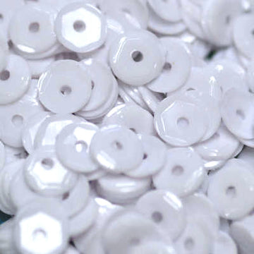 5mm Slightly Cupped Opaque Bright White