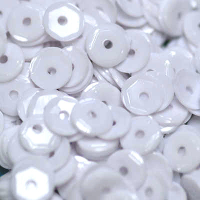5mm Slightly Cupped Opaque Bright White
