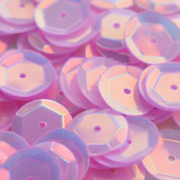 10mm Slightly Cupped Opalescent Pink Orchid