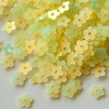 4mm Flat Opalescent Flower Cheerful 50 grams