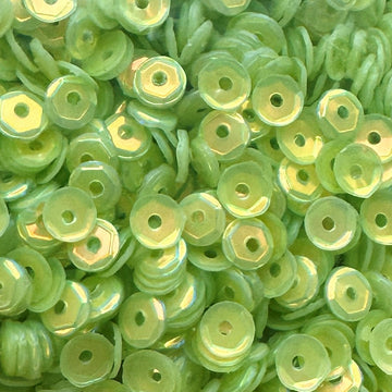 4mm Slightly Cupped Opalescent Margarita 50 grams