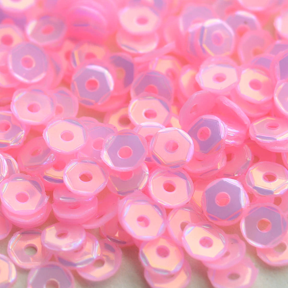 4mm Slightly Cupped Opalescent Lotus