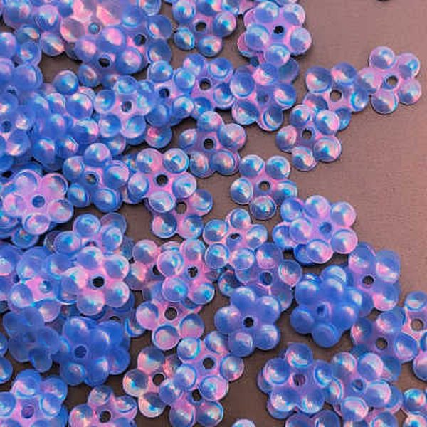 5mm Flower Opalescent Hydrangea 50 Grams - Cartwright's Sequins