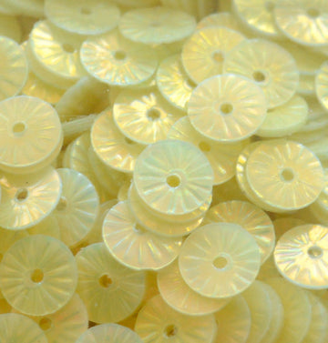 6mm Flat Embossed Opalescent Cheerful 50 grams