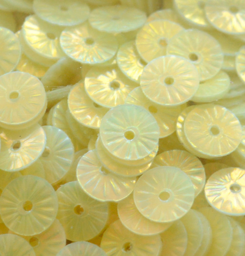 6mm Flat Embossed Opalescent Cheerful 50 grams