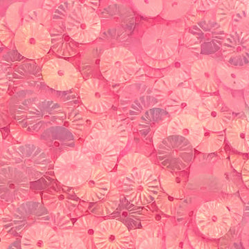 6mm Flat Embossed Opalescent Lotus