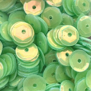 6mm Slightly Cupped Opalescent Sprout 50 Grams