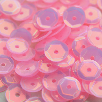 6mm Slightly Cupped Opalescent Lotus