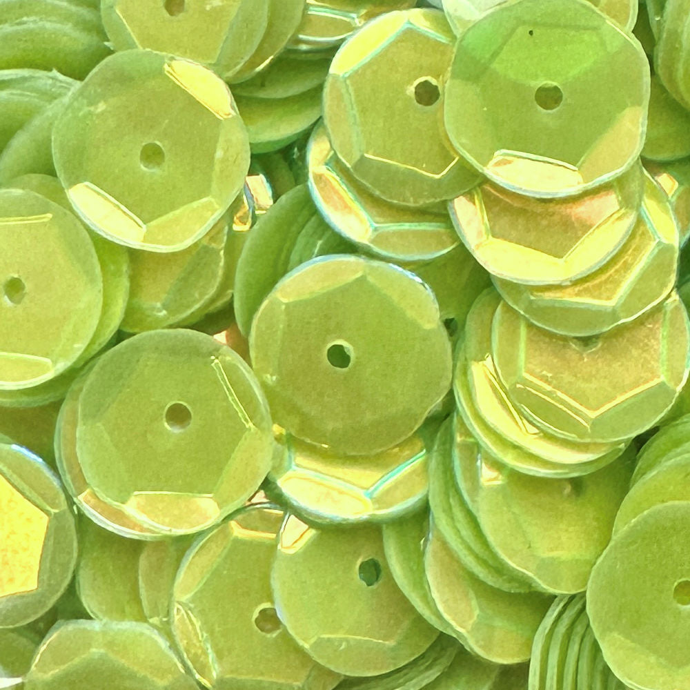 8mm Slightly Cupped Opalescent Margarita 50 Grams