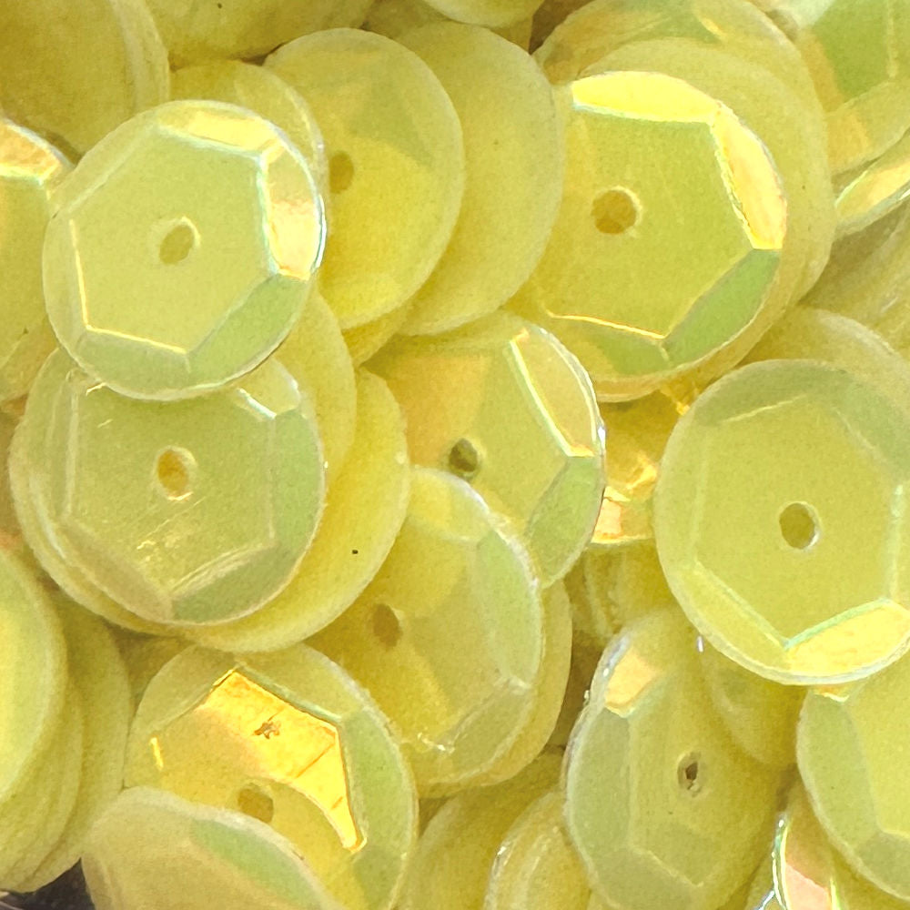 8mm Slightly Cupped Opalescent Cheerful 50 Grams