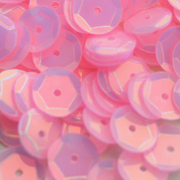 8mm Slightly Cupped Opalescent Lotus 50 Grams