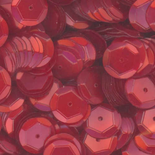 10mm Slightly Cupped Satin Red 100 Grams