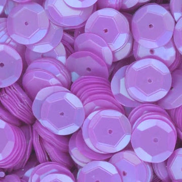 10mm Slightly Cupped Satin Light Purple
