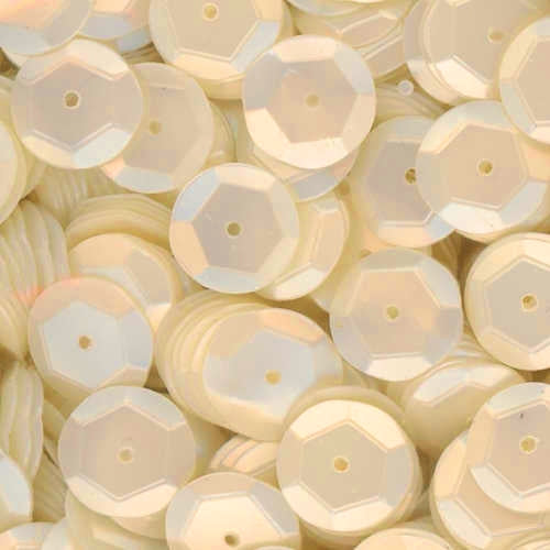 10mm Slightly Cupped Satin Pearl 100 Grams
