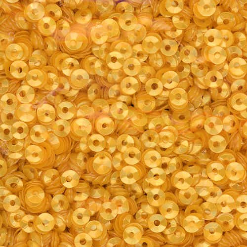 3mm Fully Cupped Satin Maize Yellow