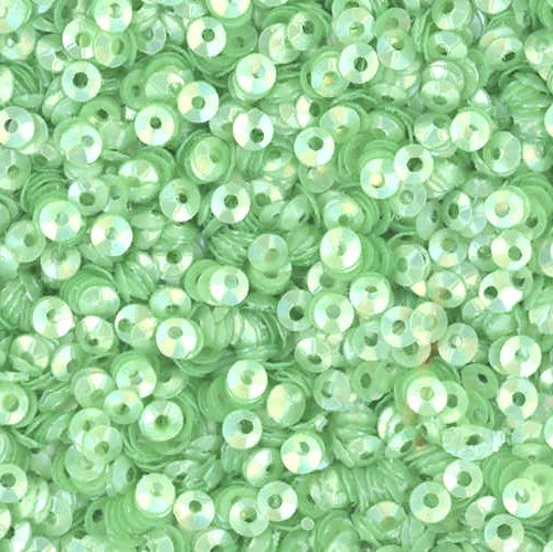 3mm Fully Cupped Satin Light Willow Green