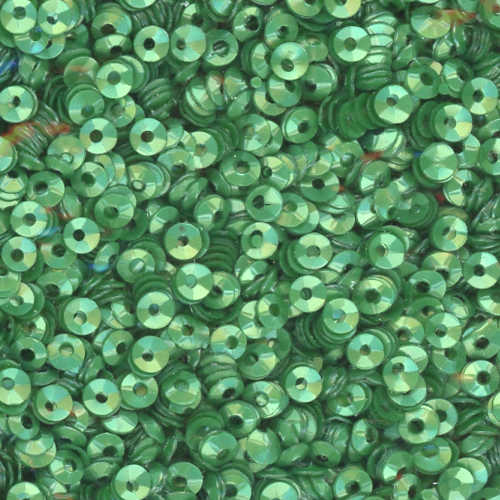 3mm Fully Cupped Satin Dark Willow Green 50 grams