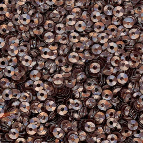 3mm Fully Cupped Satin Chocolate Brown 100 grams