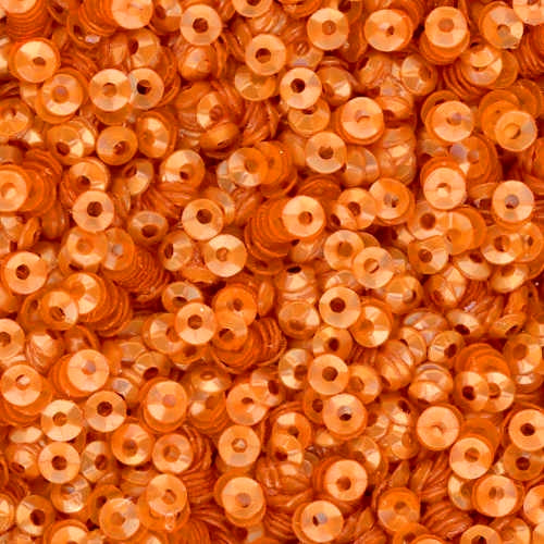 3mm Fully Cupped Satin Coral 100 grams