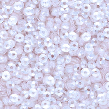 3mm Fully Cupped Satin White 100 grams