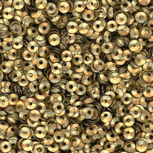 3mm Fully Cupped Satin Gold 50 grams