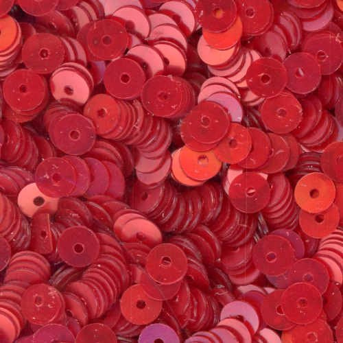 5mm Flat Satin Red