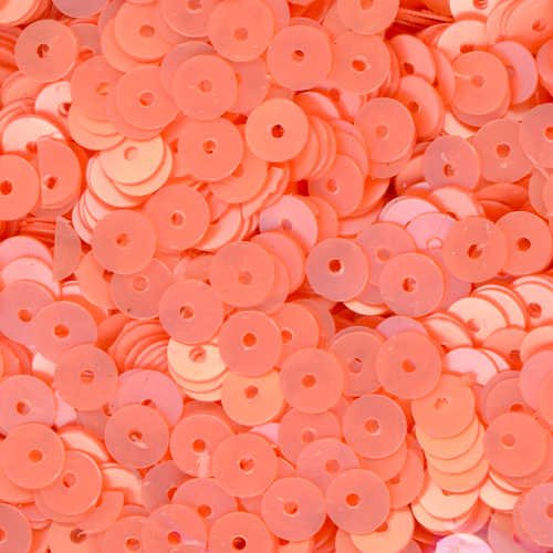 5mm Flat Satin Pale Peach 100 Grams