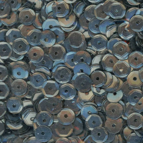5mm Slightly Cupped Satin Gunmetal Gray