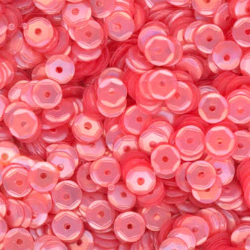 5mm Slightly Cupped Satin Blush