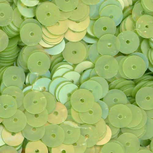 6mm Flat Satin Light Chartreuse 100 Grams