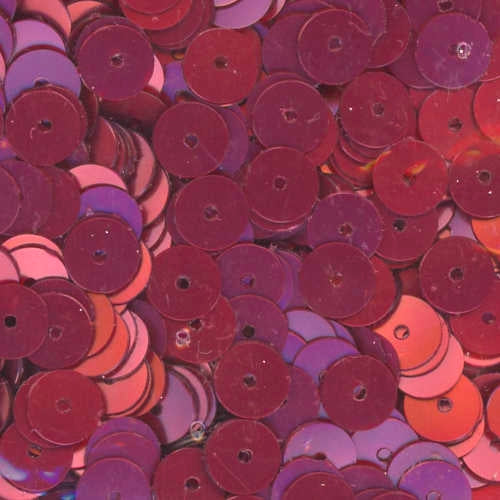 6mm Flat Satin Burgundy 100 Grams