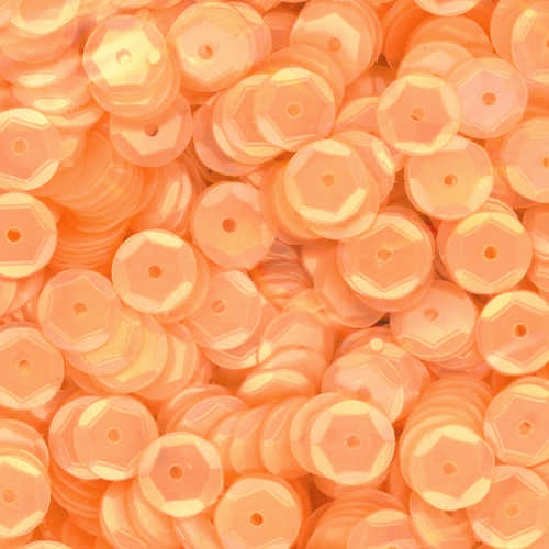 6mm Slightly Cupped Satin Light Coral 100 Grams