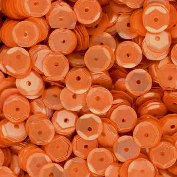 6mm Slightly Cupped Satin Coral