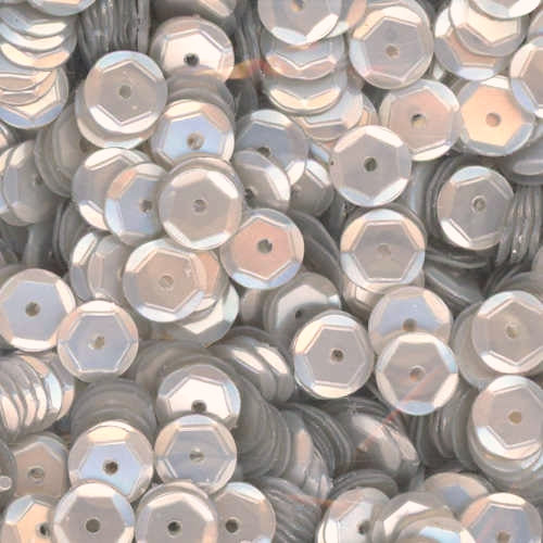 6mm Slightly Cupped Satin Smoke Screen 100 Grams