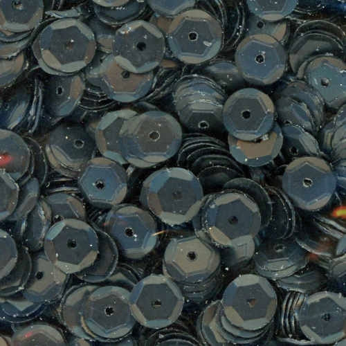 6mm Slightly Cupped Satin Black 100 Grams