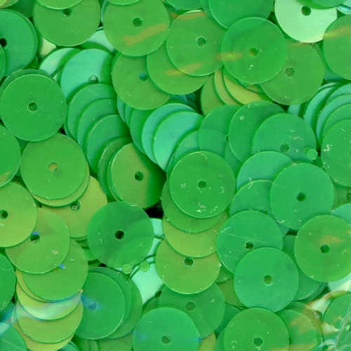 8mm Flat Satin Shamrock 100 Grams