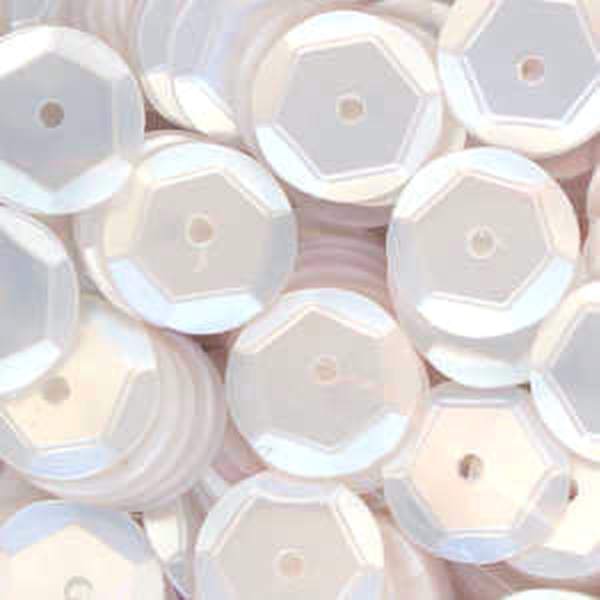 10mm Slightly Cupped Satin White