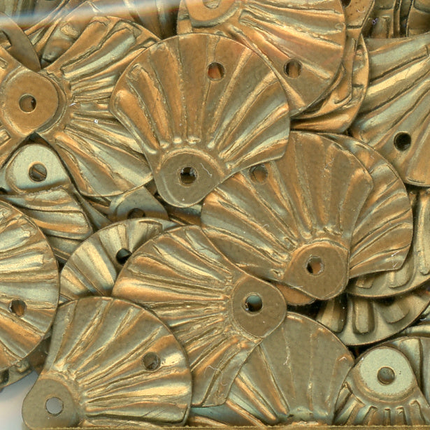 12mm Shell Satin Gold