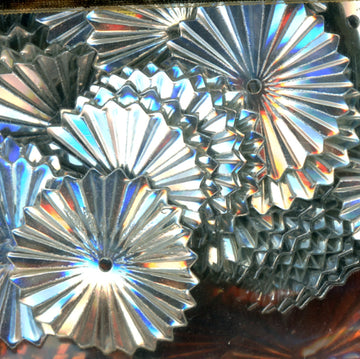 16mm Metallic Sunburst Silver