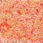 5mm Flower Crystal Opaque Tangy Tangerine 100 Grams