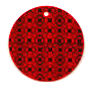 CLOSEOUT 20mm Geo Pattern Hologram Red