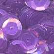 8mm Slightly Cupped Iridescent Med Purple