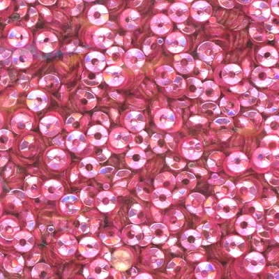 3mm Fully Cupped Metallic Pink