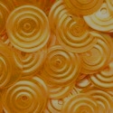8mm Circle Satin Maize Yellow