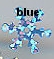 12mm Snowflake Hologram Blue